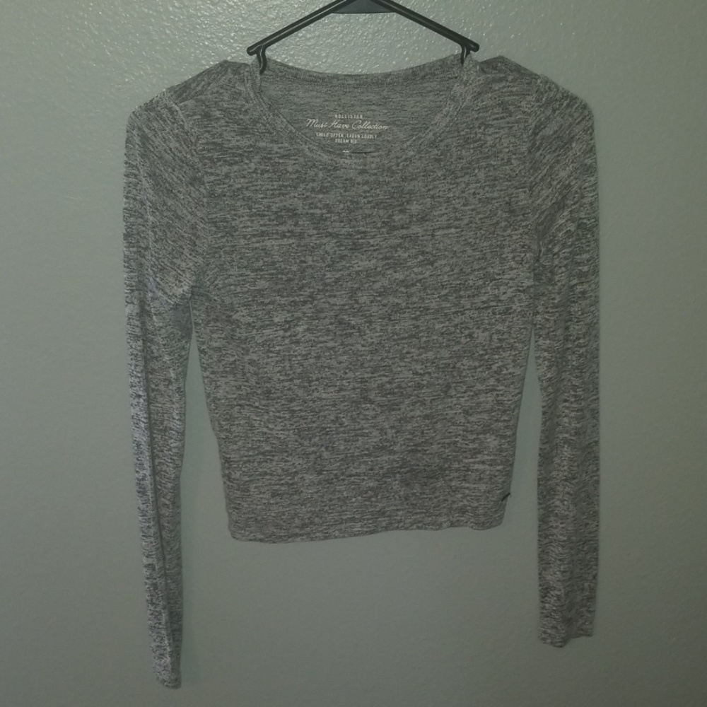 Holister Grey Crop Top
